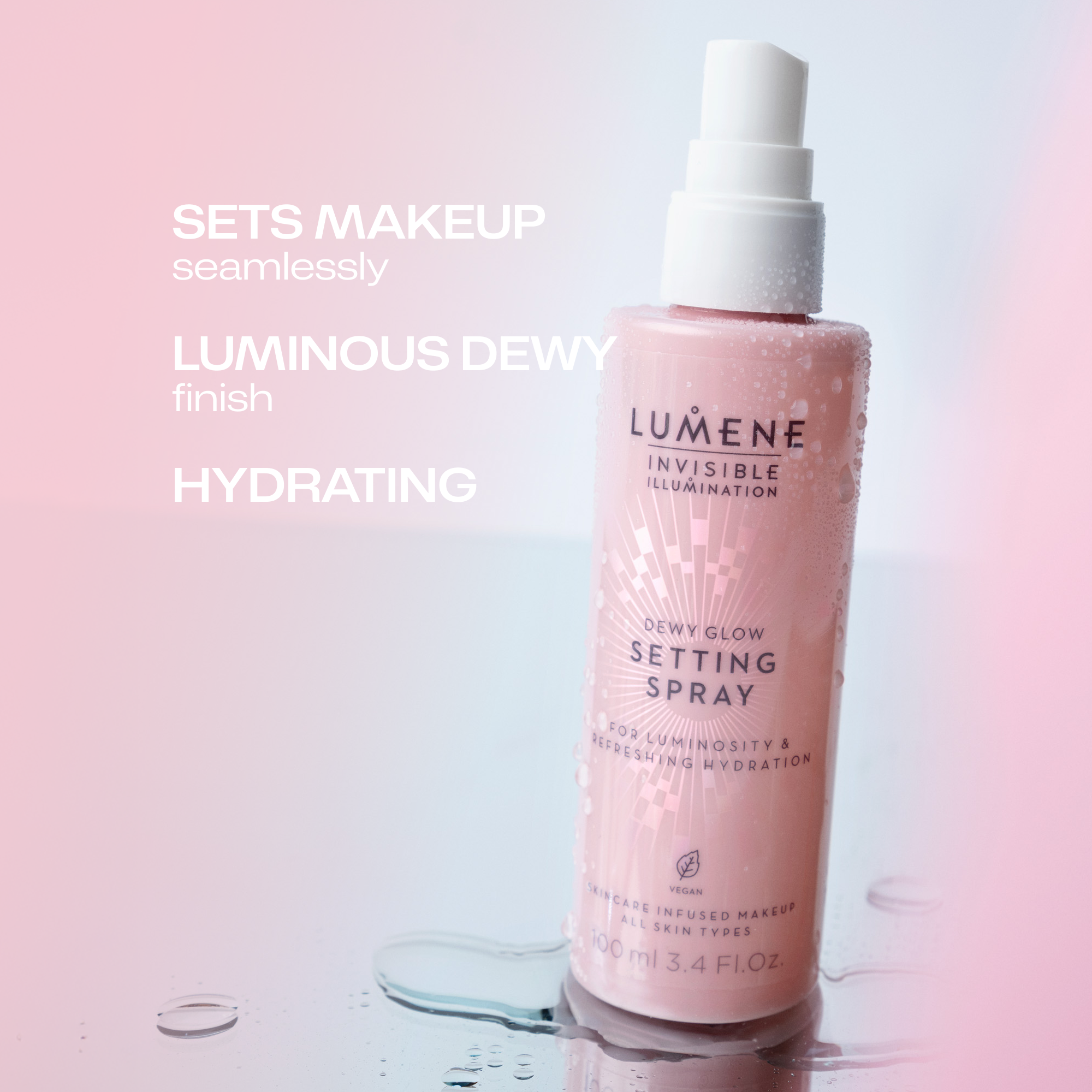 Dewy Glow Kosteuttava meikinkiinnityssuihke