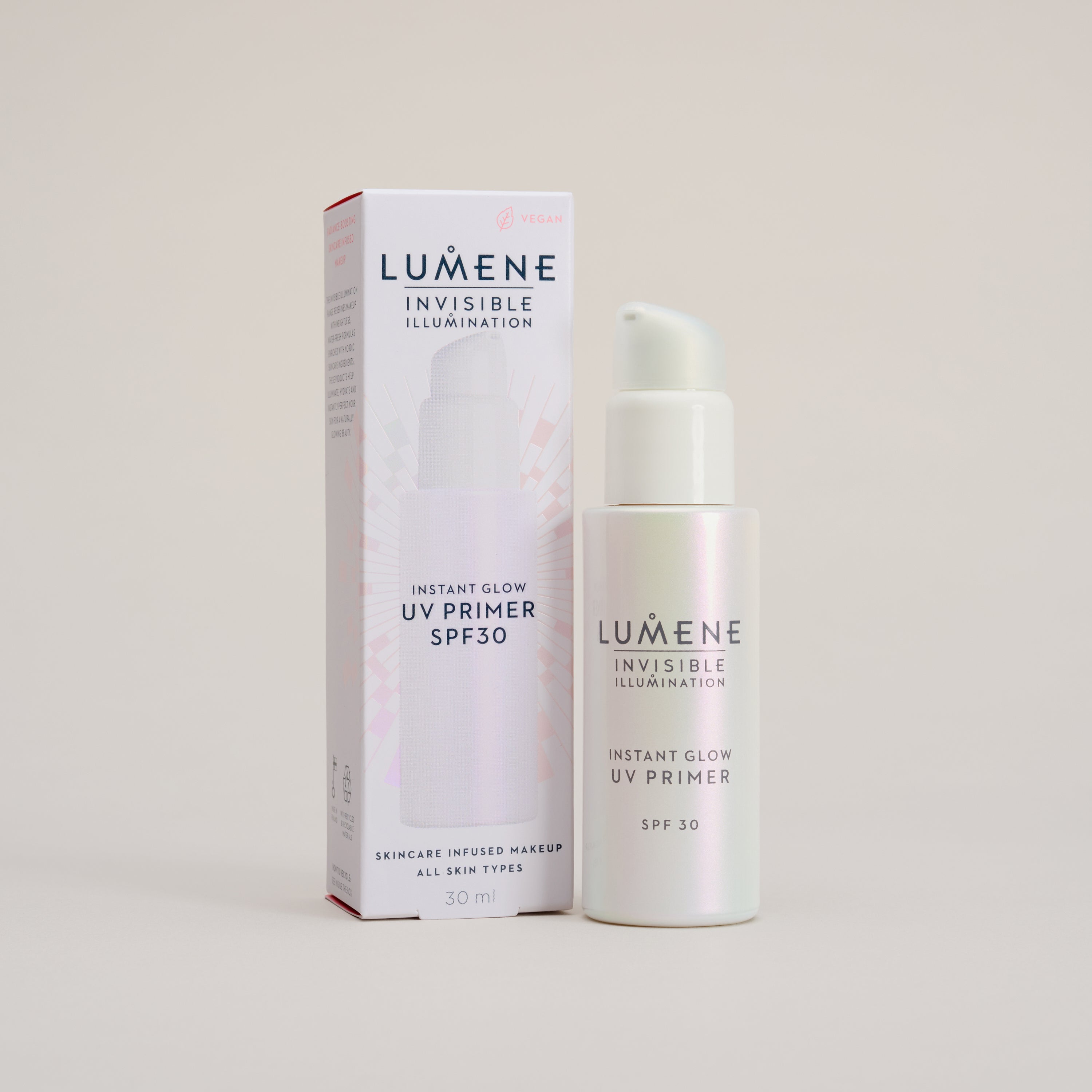 Invisible Illumination Instant Glow heleyttävä meikinpohjustaja SPF30